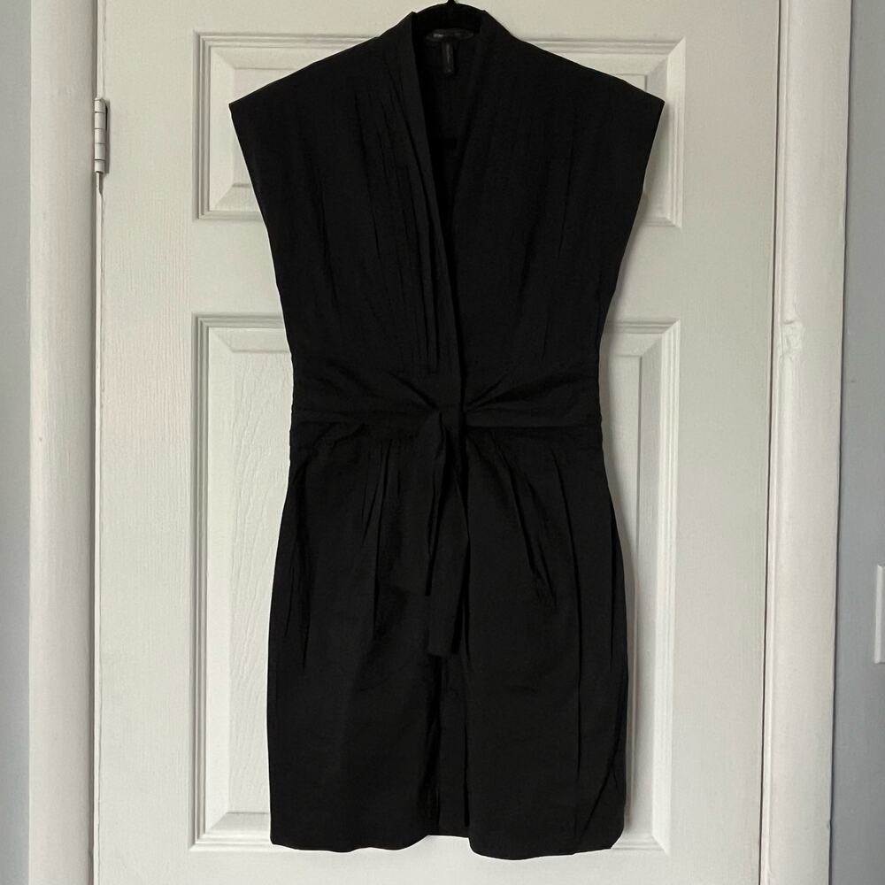 BCBGMAXAZRIA Pleated Belted Shirtdress - Size 2